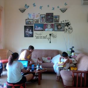 The first day of our Serendib Family Vacay 2015. The family room served its purpose :)